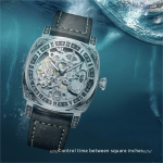 TEVISE T894 Watch Waterproof Automatic Hollow Out 894 Unique Skeleton Dial Genuine Leather Manual Mechanical Men's Male Watches - Image 5